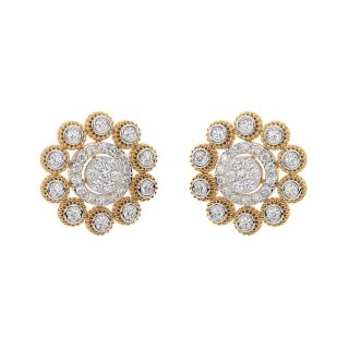 Keily Round Diamond Stud Earrings